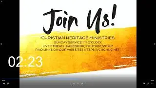 CHC Sunday Live Stream Broadcast - Sunday Feb 20 2022