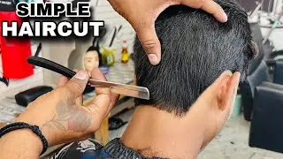Simple Hair Cutting - Step By Step | Tutorial Hindi 2025 | Sahil Barber
