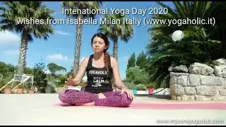 Mysore yoga day 2020 - Isabel @ www.yogaholic.it