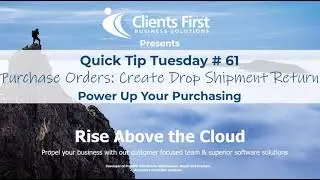 Acumatica Cloud ERP Tip 61: Purchase Orders Create Drop Shipment Return