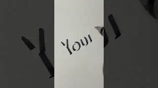 How to write Young #handwriting #3dletterdrawing #art