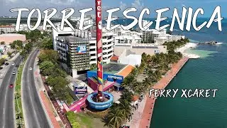 🔴TORRE ESCENICA DE CANCUN🏖️FERRY XCARET A ISLA MUJERES 🛥️#cancun #islamujeres