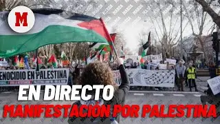 EN DIRECTO I Protesta en Madrid, huelga nacional en solidaridad con el pueblo palestino