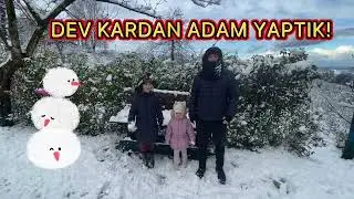 KAR TOPU SAVAŞI OYNADIK ! DEV KARDAN ADAM YAPTIK ! EYVAH BERENSU KAR KÜREKLİYOR.!
