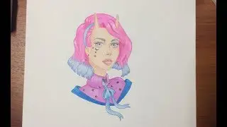 DTIYS challenge - my entry - speeddrawing. Meg Webster