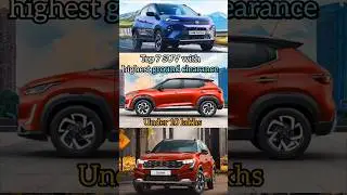 top 7 SUV with highest ground clearance under 10 lakhs || highest ground clearance SUV in India
