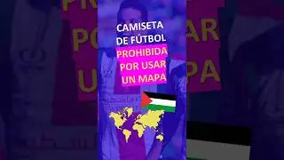Camiseta prohibida por usar mapa #palestina  #israel
