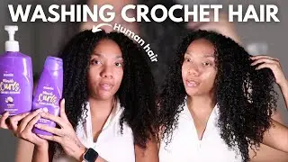 HOW TO WASH CROCHET HUMAN HAIR IN UNDER 30 MINUTES . QVR HAIR