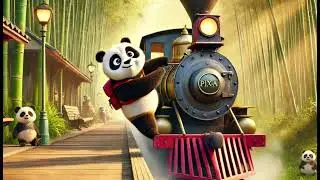 Bedtime Story for Kids | Poppy the Panda's first train journey |  Fun & Relaxing Storytime