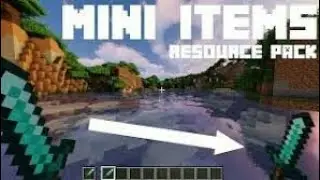 Small item texture pack Mcpe Java pojav| Mini items texture pack Mcpe