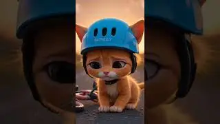 Sleepy Cat Fell Off Bicycle 😿 | Cute Cat Story | Emotional Short Animation&rdquo;
