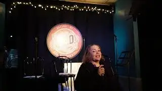 TRACY Starin preforming at the Q.E.D Comedy Club in Astoria Queens.