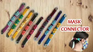 DIY. Mask Connector, Konektor Masker, Ear Saver for Mask, Macrame, Konektor Masker Tali Kur