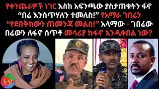 አላማው - ገበሬው በሬውን ለፋኖ ሰጥቶ መሳሪያ ከፋኖ እንዲቀበል ነው?