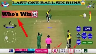 NEED 1 BALL RUNS😱 | WHO'S WIN☠️ | AUS VS PAK🥶#viral #cricket #gaming #comment 