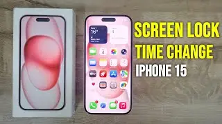 how to change auto screen off time in iphone 15 | iphone 15 screen lock time setting 