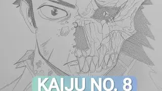 Kaiju No. 8 Transformation🔥💫 | Human vs Monster Pencil Sketch