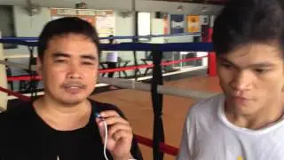Mike Ochosa talks toJerwin Ancajas- fast rising Filipino boxer