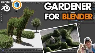 Легко создавайте КУСТАРНИКИ, КУСТАРИКИ и ИЗГОРОДНЫЕ ИЗГОРОДЬ в Blender с Gardener! (Новое дополне...