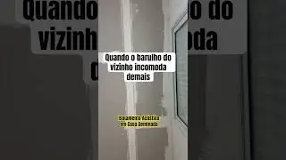 Quando o barulho do vizinho incomoda demais #isolamentoacustico #drywall