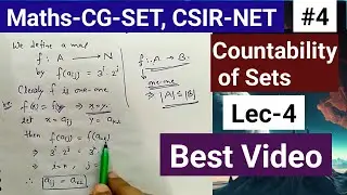 Important Concepts on Countable & Uncountable Sets, B.Sc., CG-SET, NET #cgsetmaths #csirnetmaths