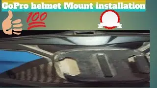 Helmet GoPro Mount installation video#trending #automobile #motovolgger 