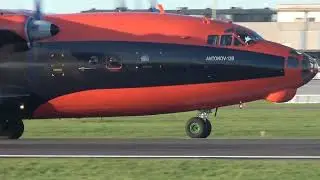 4 CAVOK Antonov 12 movements : UR-CBG , UR-CKM and UR-CEZ , Ostend Airport