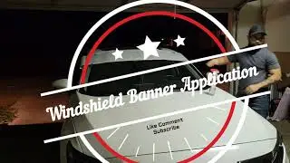 Applying a Windshield Vinyl Sun Strip to my accord