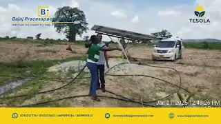 5HP Solar Pump Demo with Real Water Flow| solar pump demo | solar pump installation video #tanzania