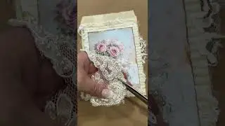 Shabby chic altered bag - from ordinary to dreamy!