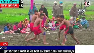 Action Team Raipur VS Surakpur।। Dalawalpur Tarntaran Kabaddi Show Match 2019।। Tc Pendu Live