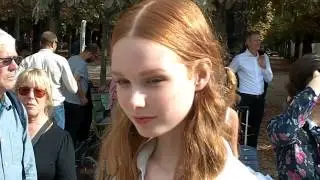 Model Grace SIMMONS @ Paris Fashion Week september 2014 / Valentino