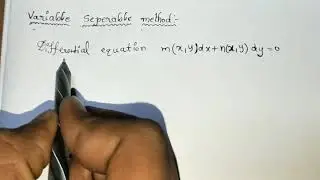 Variable separable method