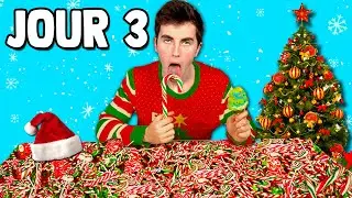 J'ai Mang&eacute; Que Des BONBONS DE NO&Euml;L Pendant 3 JOURS!
