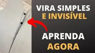 Como fazer Vira de Botão Simples e Vira Dupla Invisível - Passo a Passo Bem Explicado | Gisele Maués
