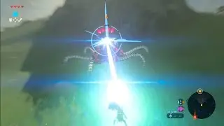 Legend of Zelda - Breath of the Wild - Defeating a Guardian Stalker on the way to Kakariko Village