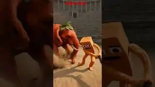 strawberry elephant vs tung tung tung sahur #minecraft #sab #brainrot #godzilla #everyone #lego #all