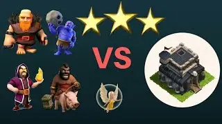 GIANT+HOG+BOWLER+HEALER TH9 WAR ATTACK STRATEGY