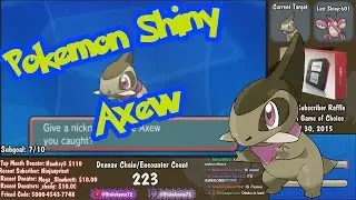 Live Shiny Axew 223 Dexnav - Pokemon Omega Ruby & Alpha Sapphire