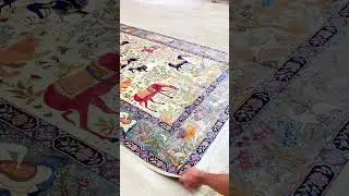 High end Persian rugs silk #handmadecarpet#livingroomrug#persiancarpets #handwovenrug