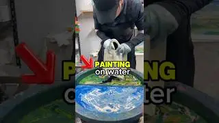 How to Make a Drawing Bag Using Stunning Marbling Art Techniques #shortvideo #artist #art #artwork