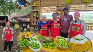 INCREIBLE Todo Lo que Cosechamos Bajo LA LLUVIA. Comida Tipica. La vida del campo