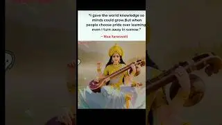 When Knowledge Turns to Pride&hellip; #spiritualwisdom #maasaraswati #shorts