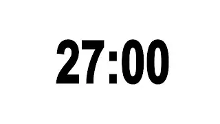 27 Minute Countdown Timer with Alarm