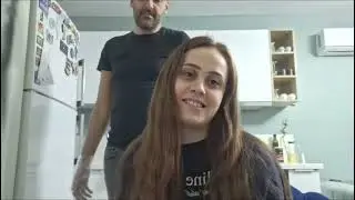 Eşim saçımı boyuyorrr!!