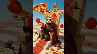 Dumpster Ferret to Pizza Kingpin #MemeAnimals #AIShorts #FunnyFerret  #PizzaGlowUp  #AbsurdAdventure