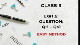 Class 9 Ex 1.2 Qno. 1 Mathematics by PTB