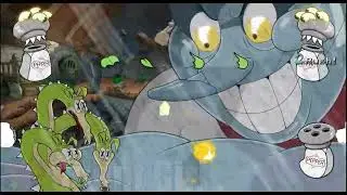 Cuphead & Ms. Chalice vs Grim Matchstick & Chef Saltbaker - Mugen Battle