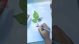 maa durga eye drawing #maa #maadurga #drawing #belpatra #art #durga #eye