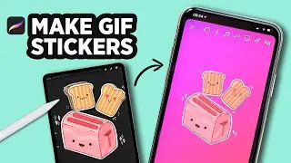 HOW TO MAKE STICKERS for your Instagram Stories in PROCREATE #Shorts